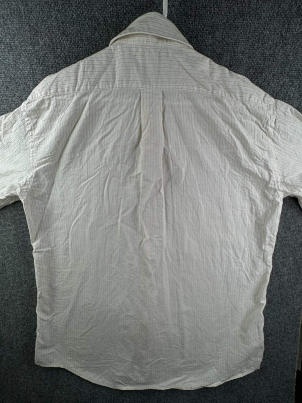 Kenzo Long Sleeve Button Up Shirt Men Striped White Beige Size 17 (43) Adult - Picture 13 of 15